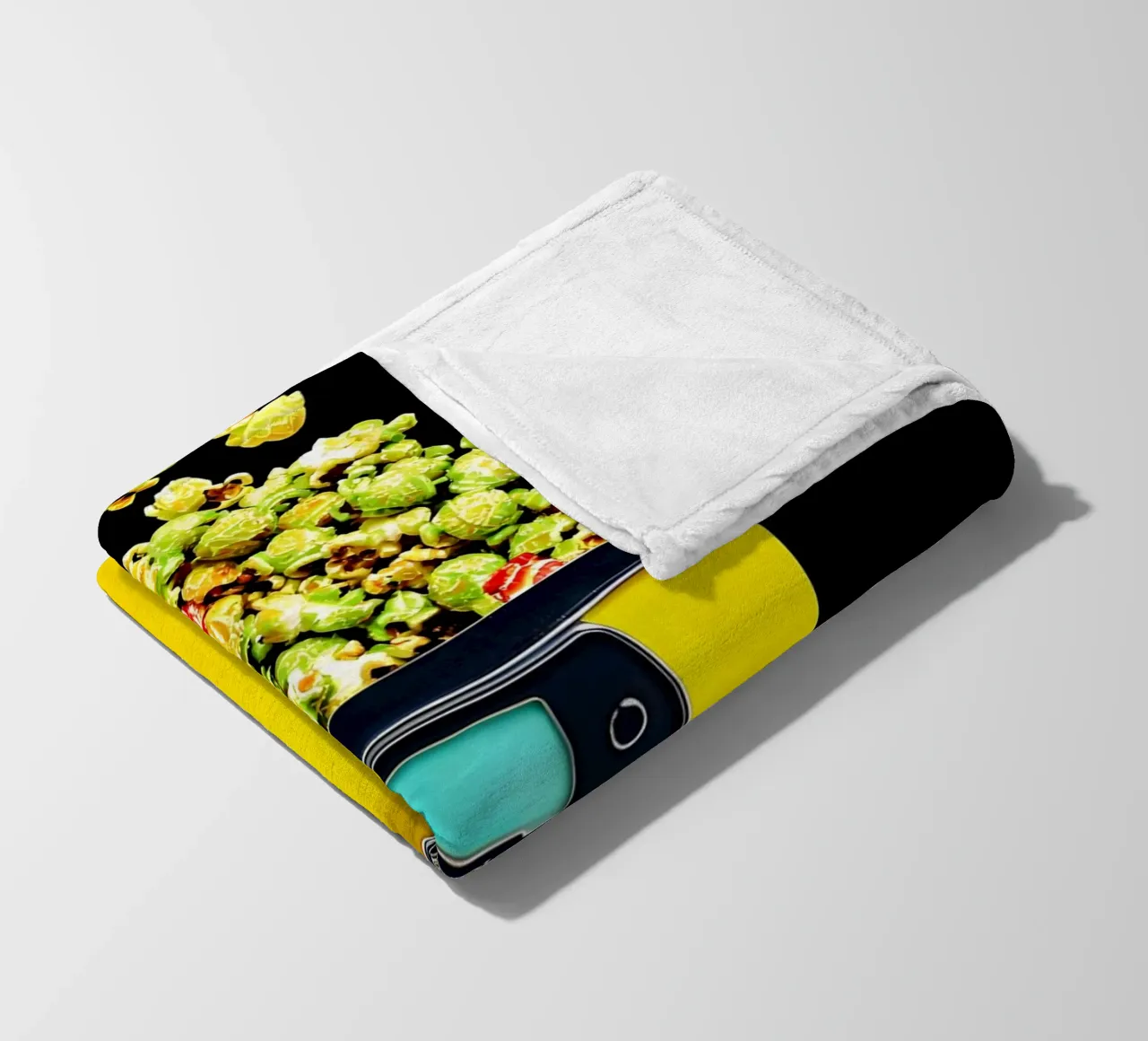 Macchina per popcorn - Pop Art coperta in pile da ColorCrash Gallery