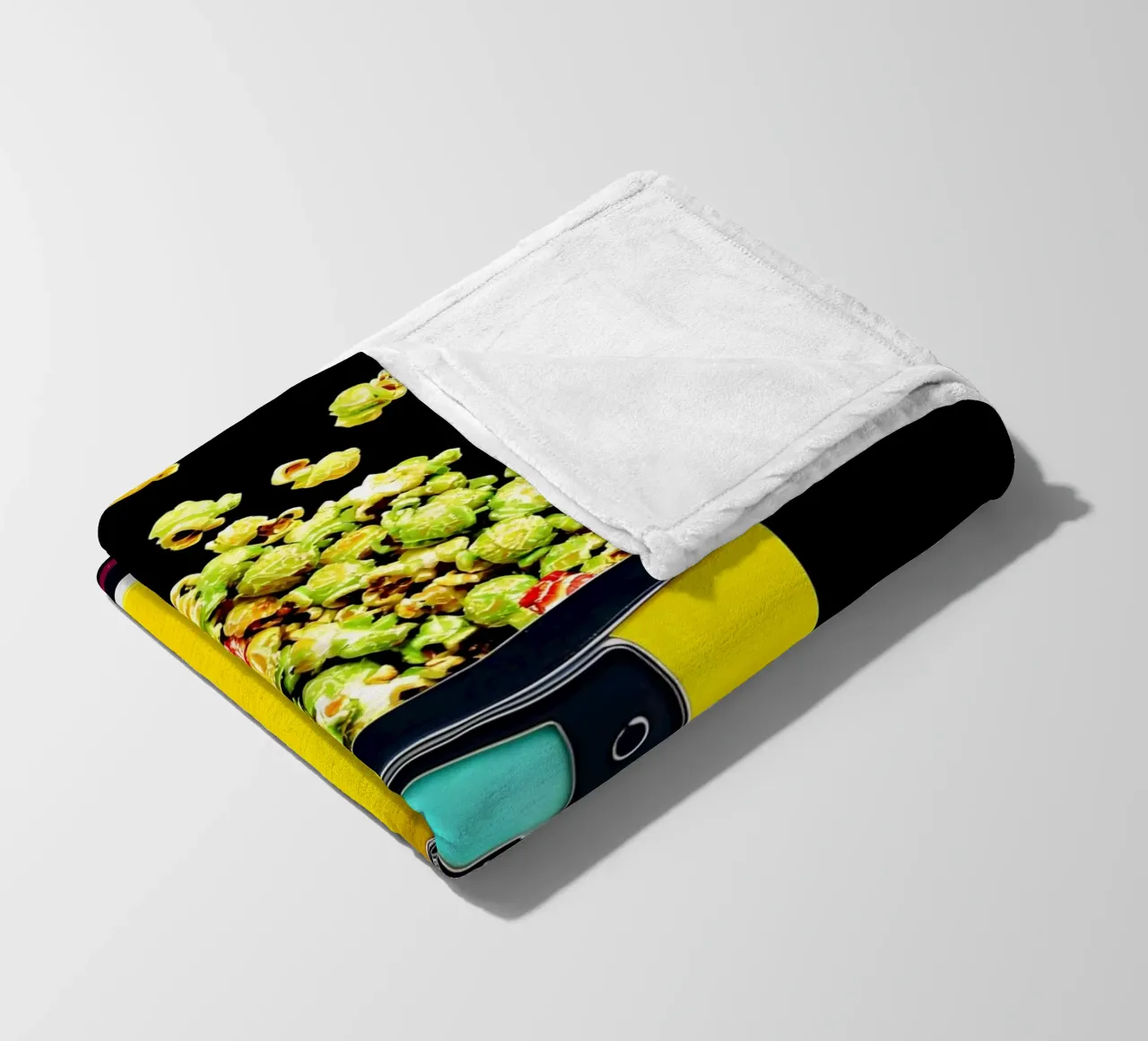 Macchina per popcorn - Pop Art coperta in pile da ColorCrash Gallery