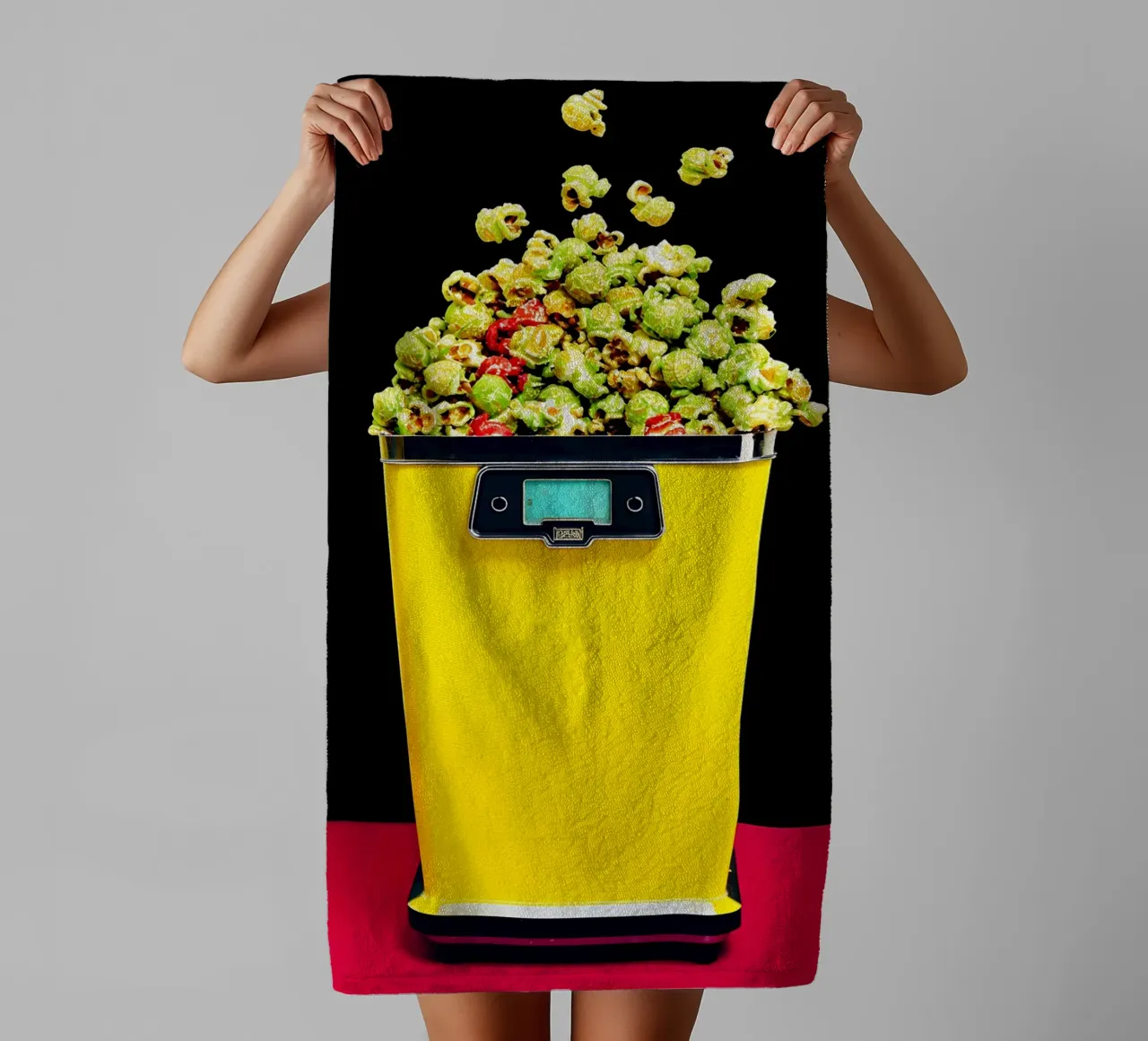 Machine à pop-corn - Pop Art serviette de bain de ColorCrash Gallery