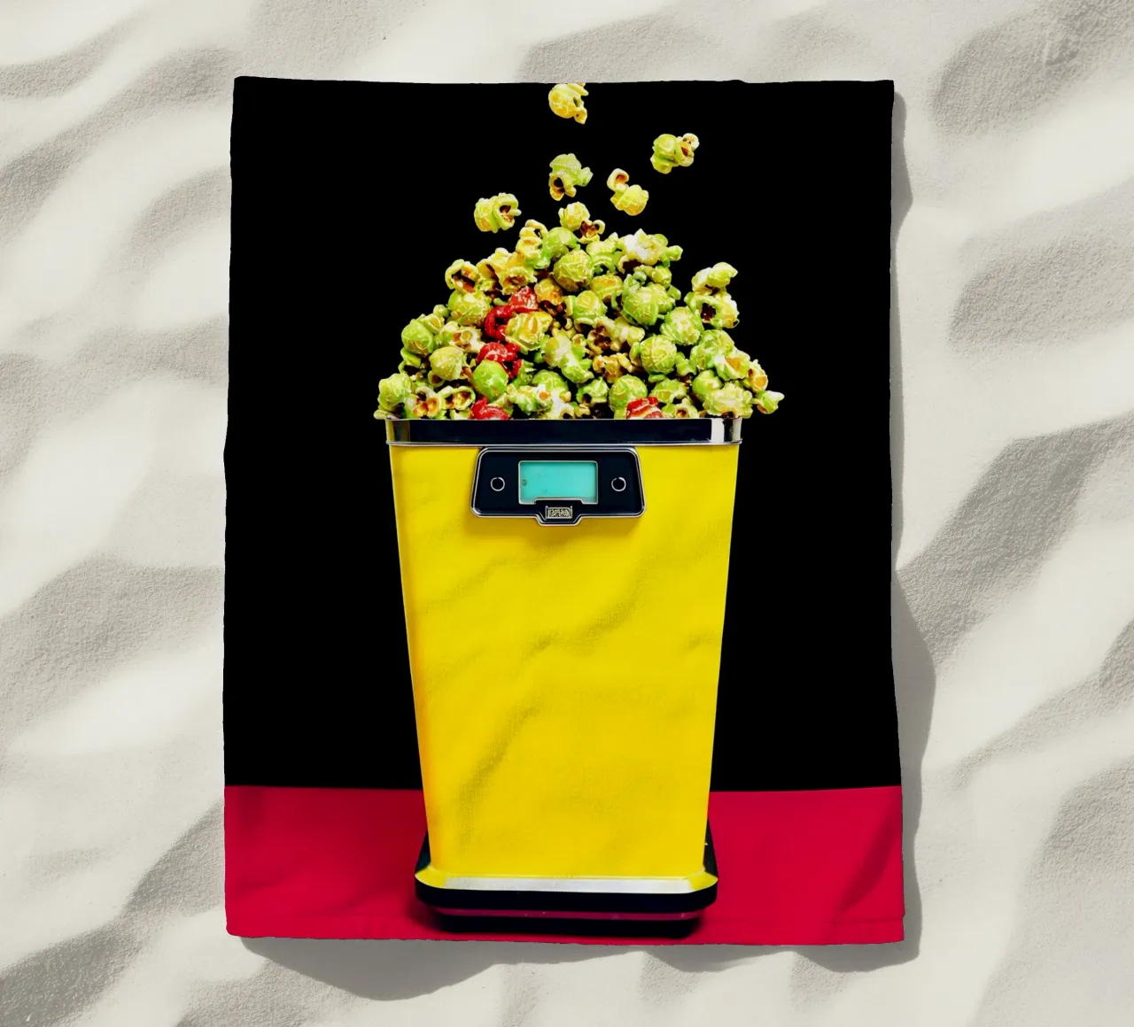 Macchina per popcorn - Pop Art telo mare da ColorCrash Gallery