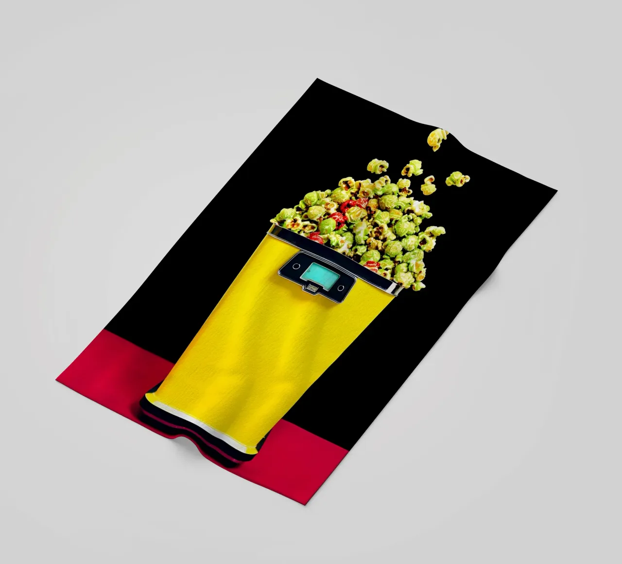 Macchina per popcorn - Pop Art telo mare da ColorCrash Gallery