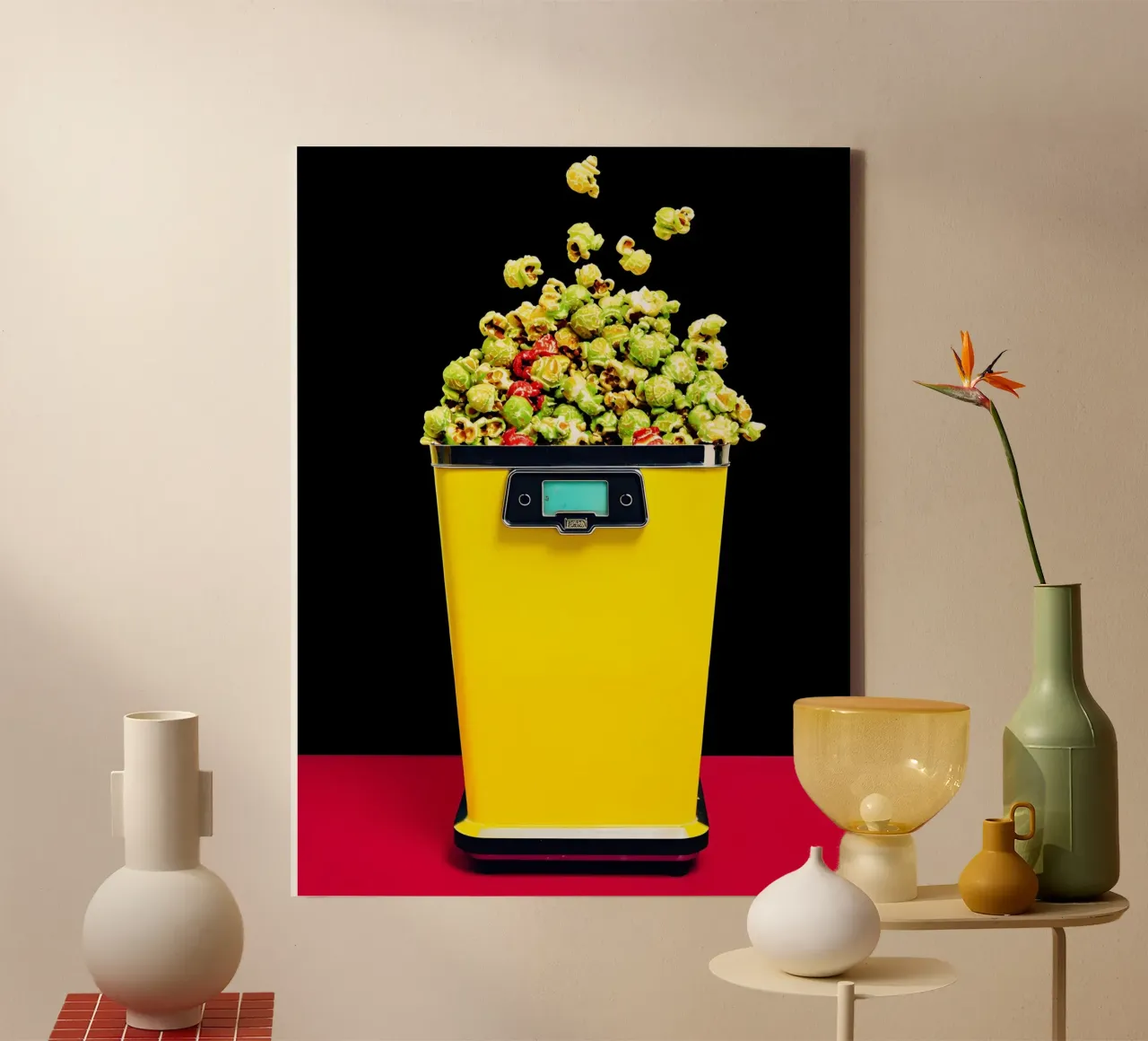 Popcorn Machine - Pop Art canvas by ColorCrash Gallery