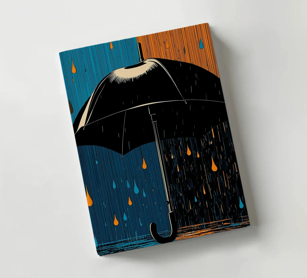Umbrella - Pop Art notebook by ColorCrash Gallery