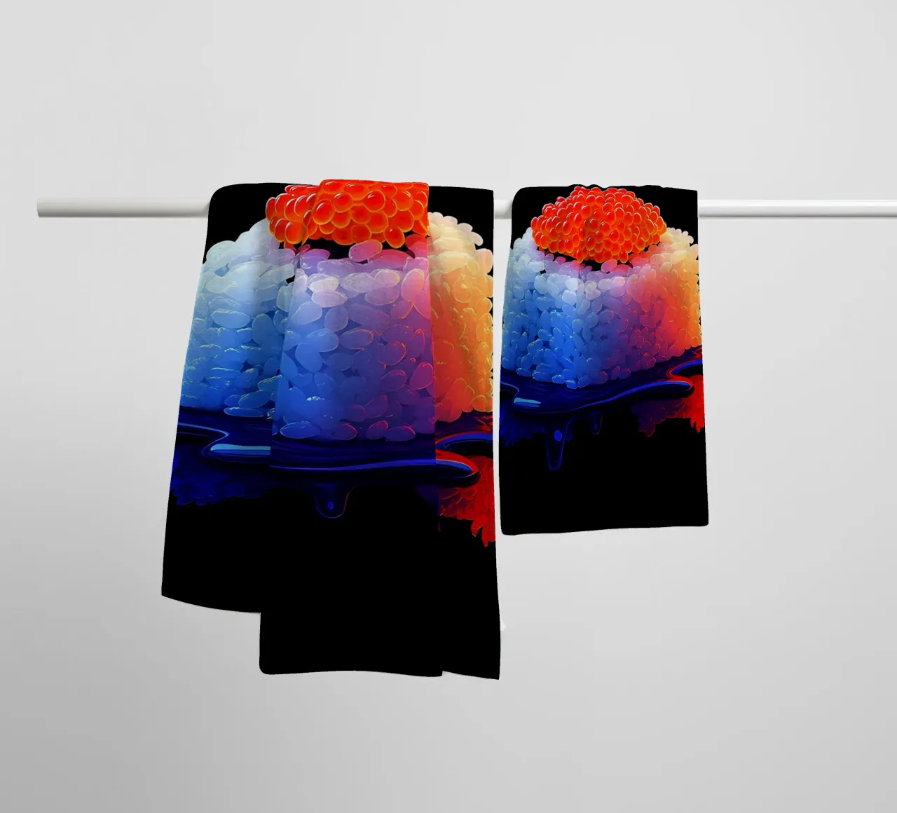 Sushi - Pop Art asciugamano da bagno da ColorCrash Gallery
