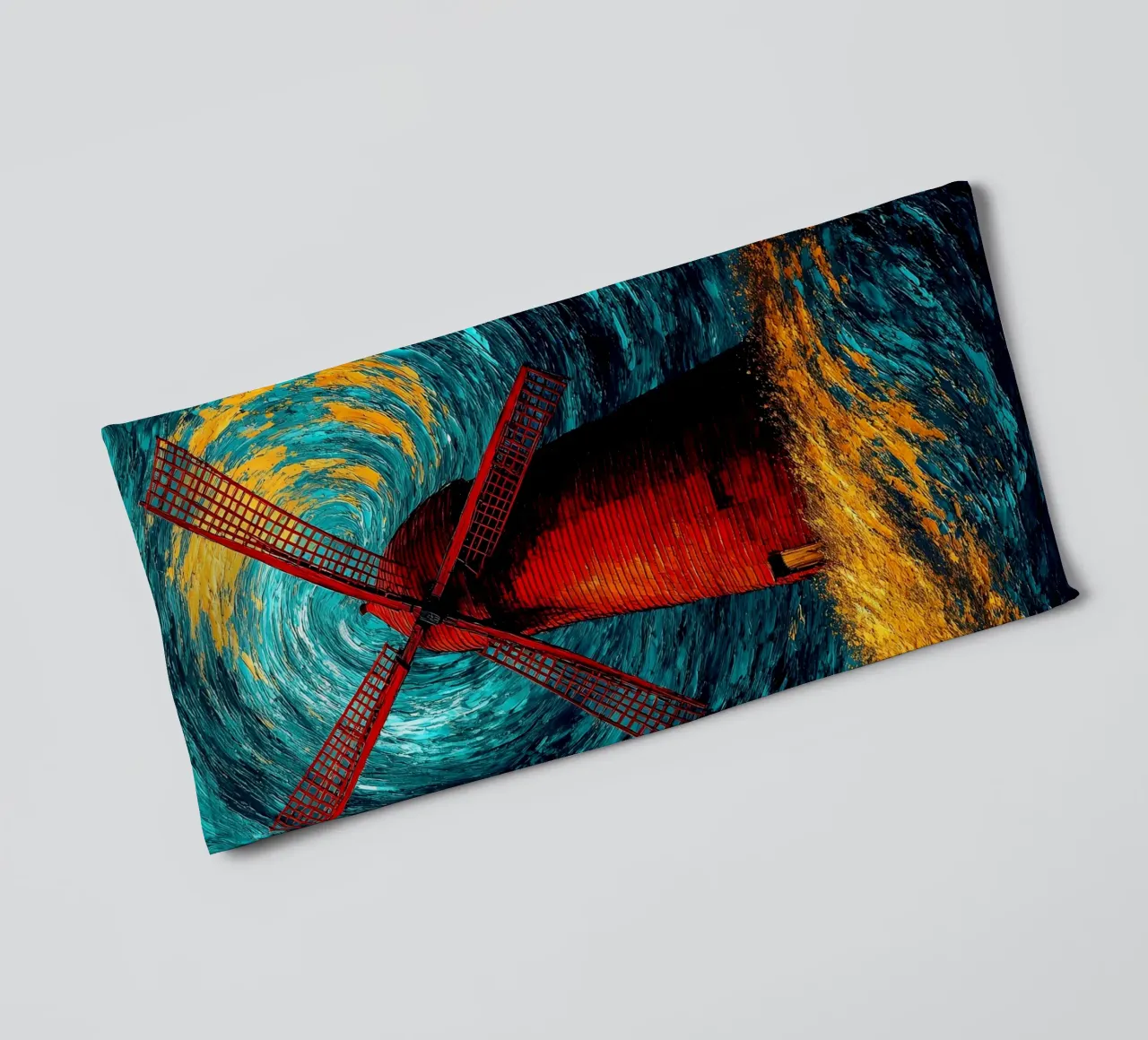 Mulino a vento - Pop Art asciugamano da bagno da ColorCrash Gallery