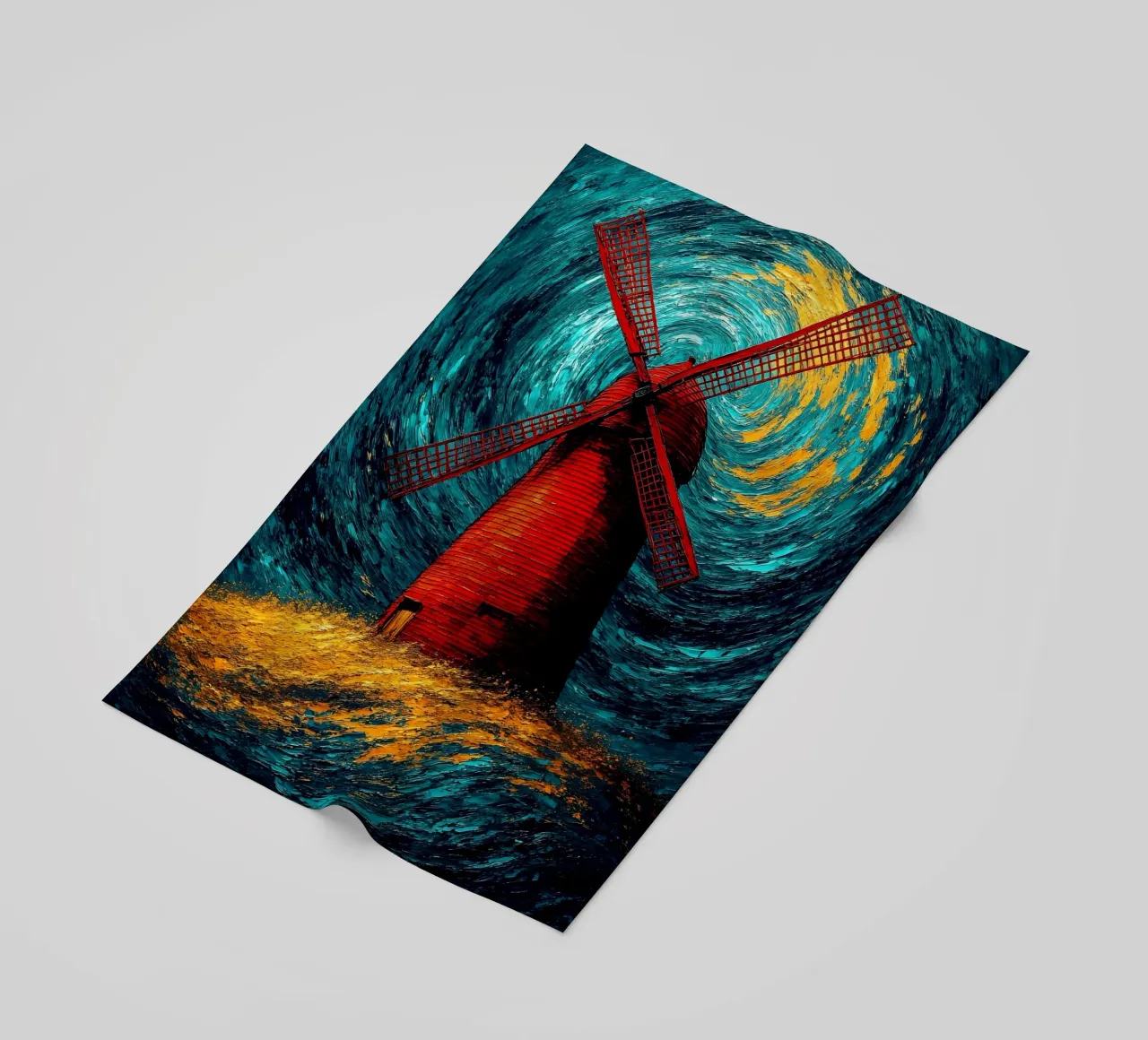 Mulino a vento - Pop Art telo mare da ColorCrash Gallery