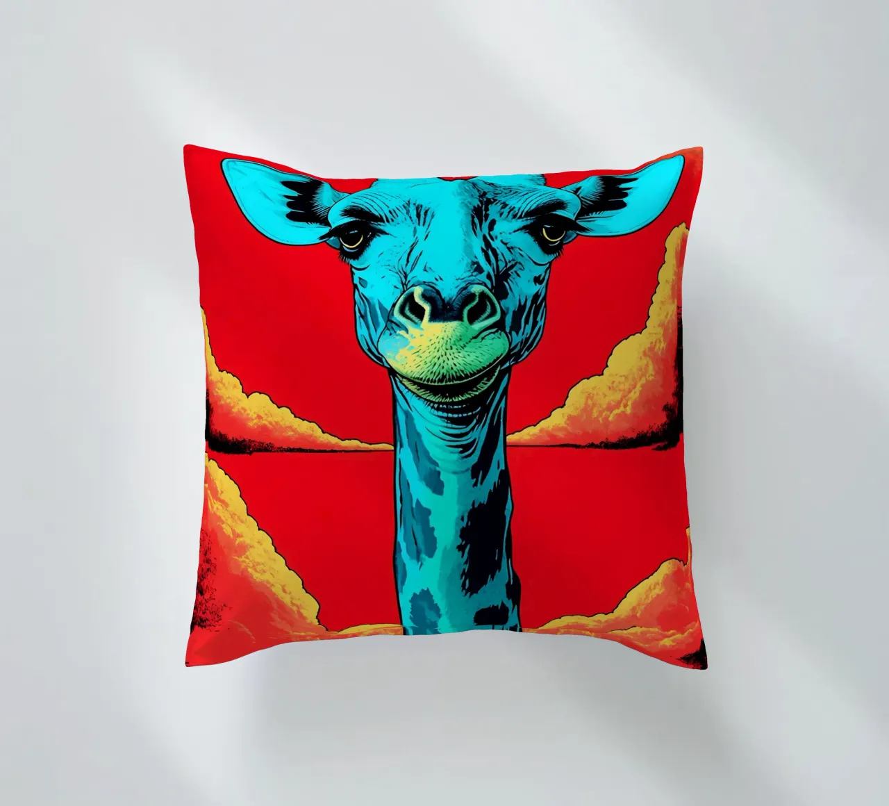 Giraffa - Pop Art cuscino da ColorCrash Gallery