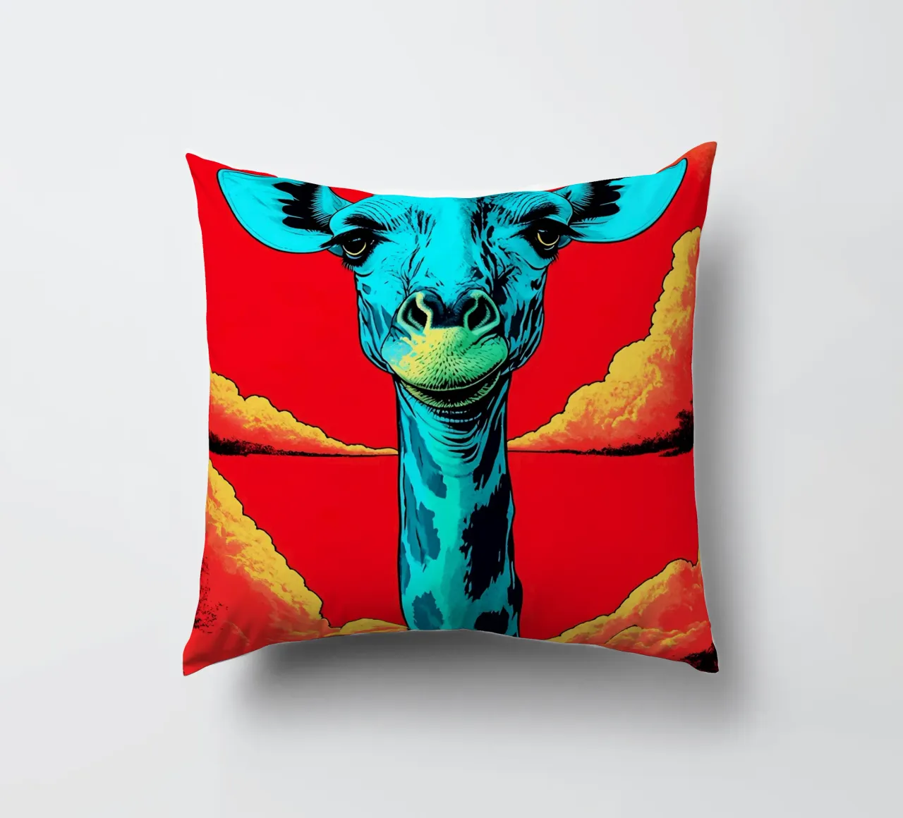 Giraffa - Pop Art cuscino da ColorCrash Gallery