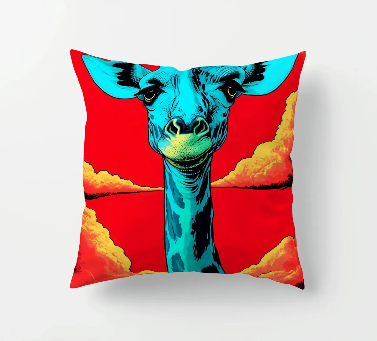 Giraffa - Pop Art cuscino da ColorCrash Gallery