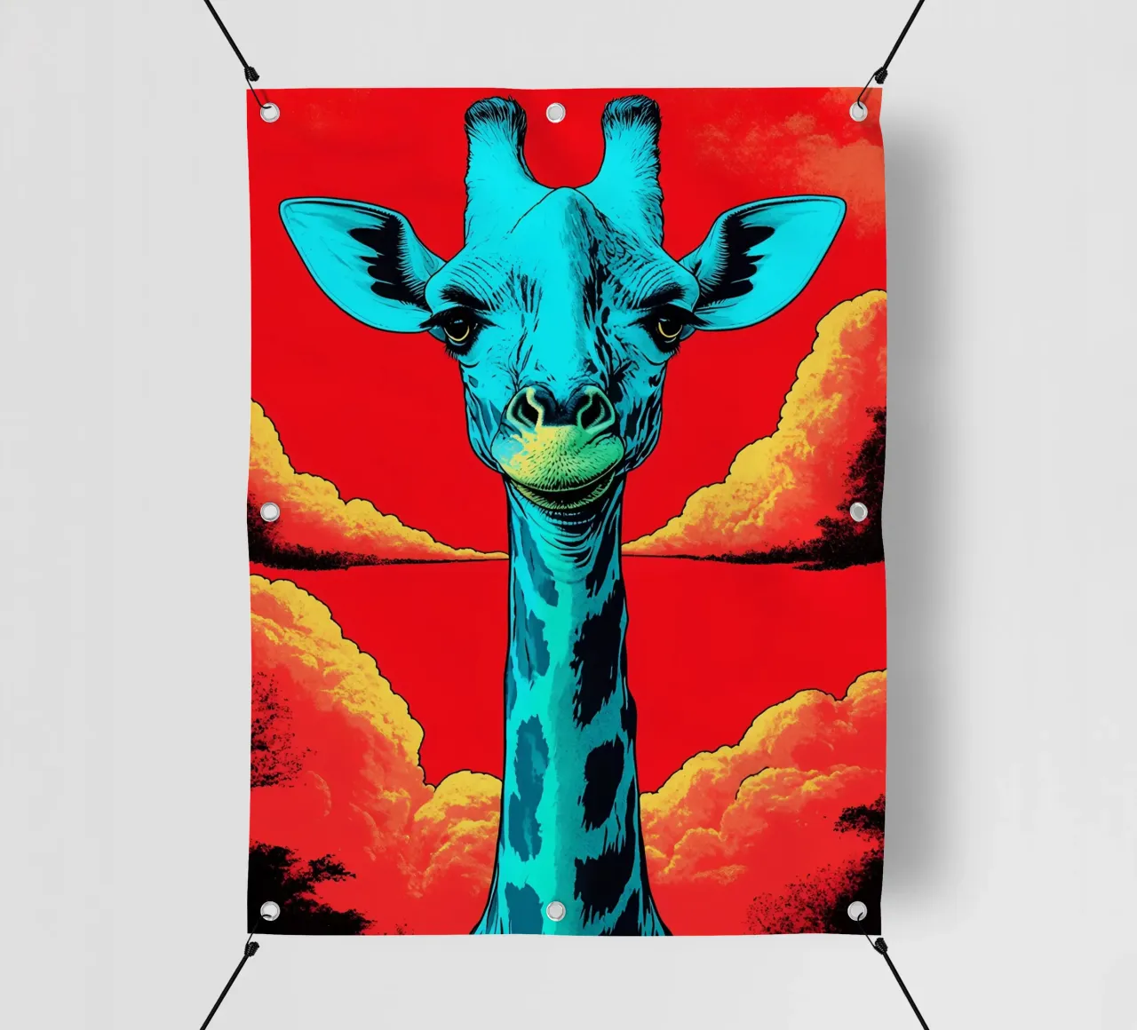 Giraffa - Pop Art telo in pvc da ColorCrash Gallery