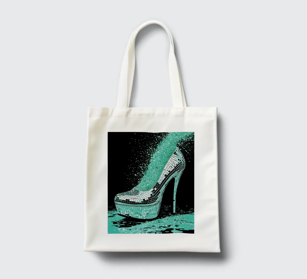 Disco Heel Shattering - Pop Art tote bag by ColorCrash Gallery