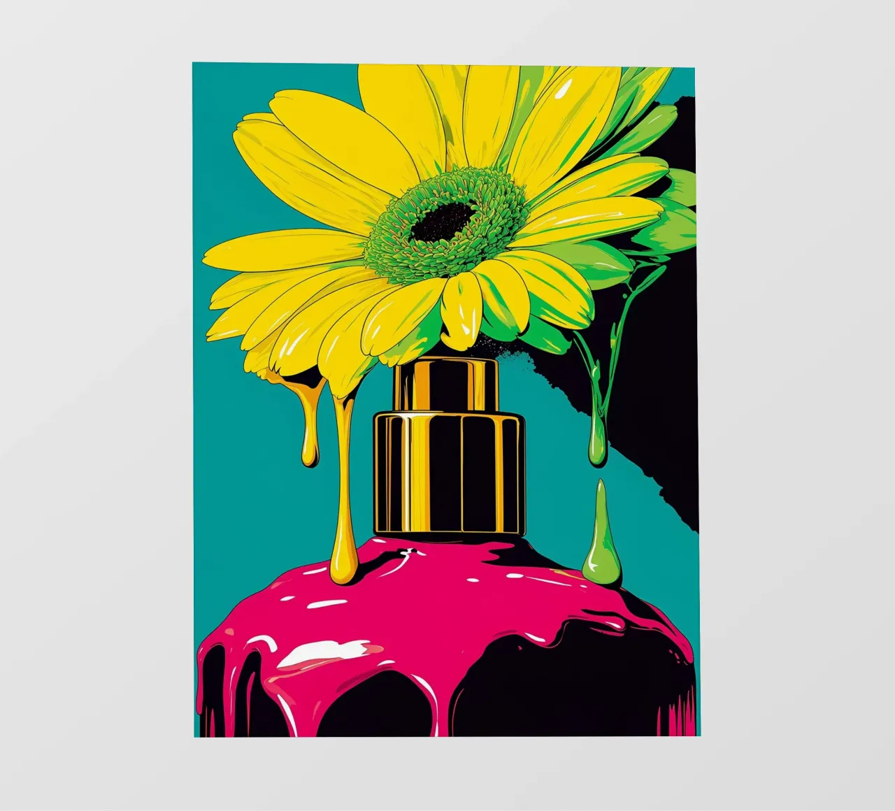 Profumo floreale - Pop Art pellicola backlit da ColorCrash Gallery