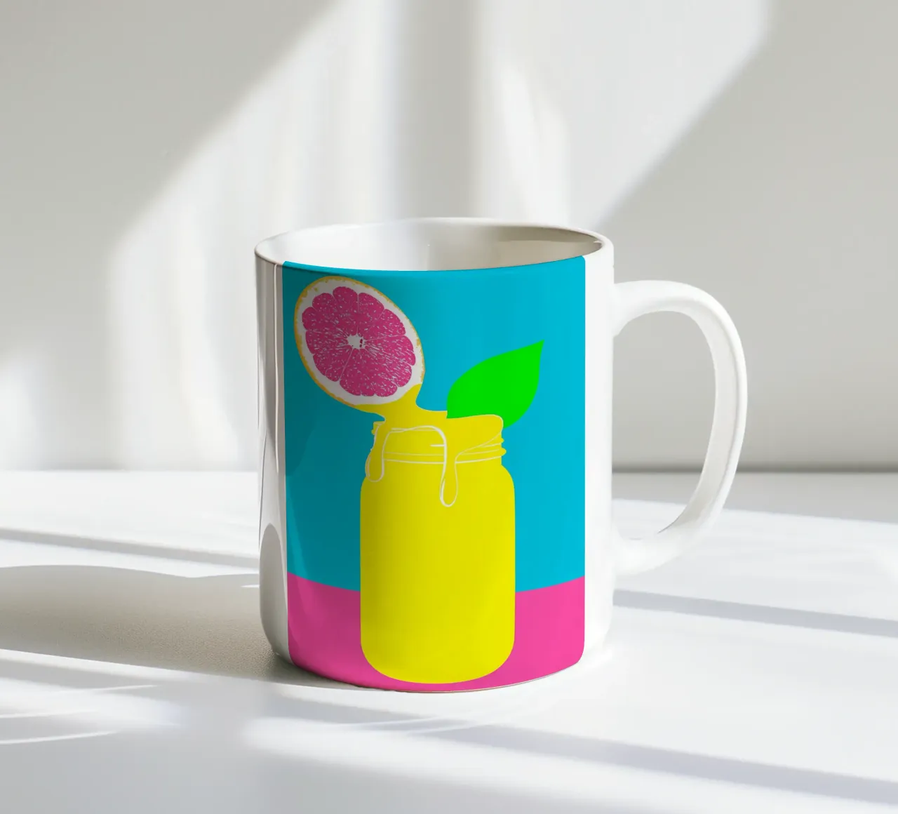 Barattolo di succo - Pop Art tazza in ceramica da ColorCrash Gallery