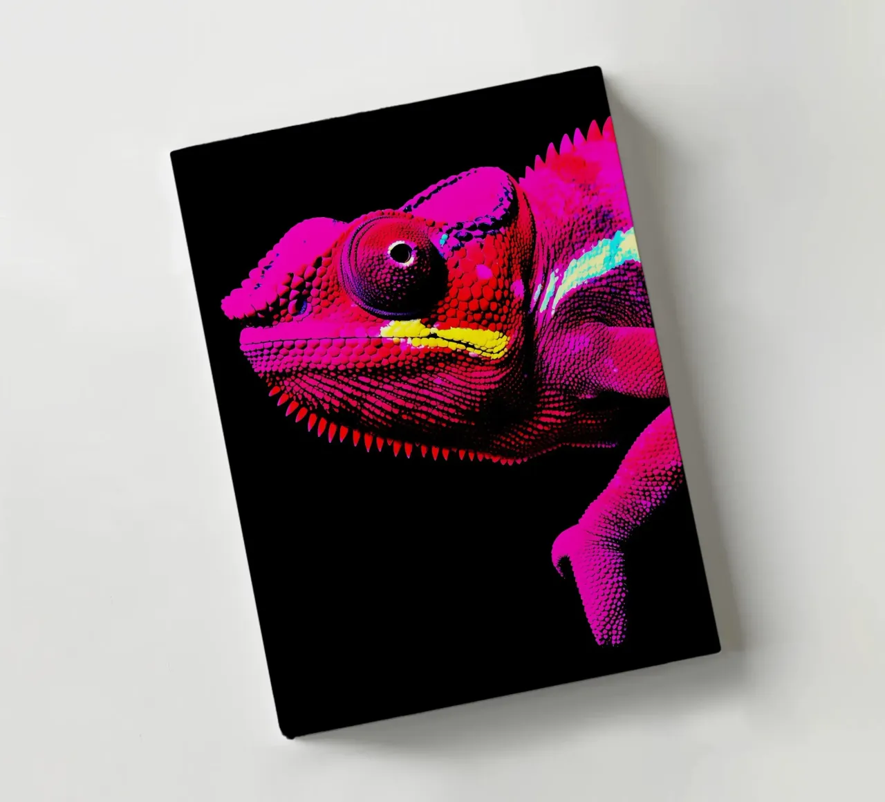 Chameleon - Pop Art notebook by ColorCrash Gallery