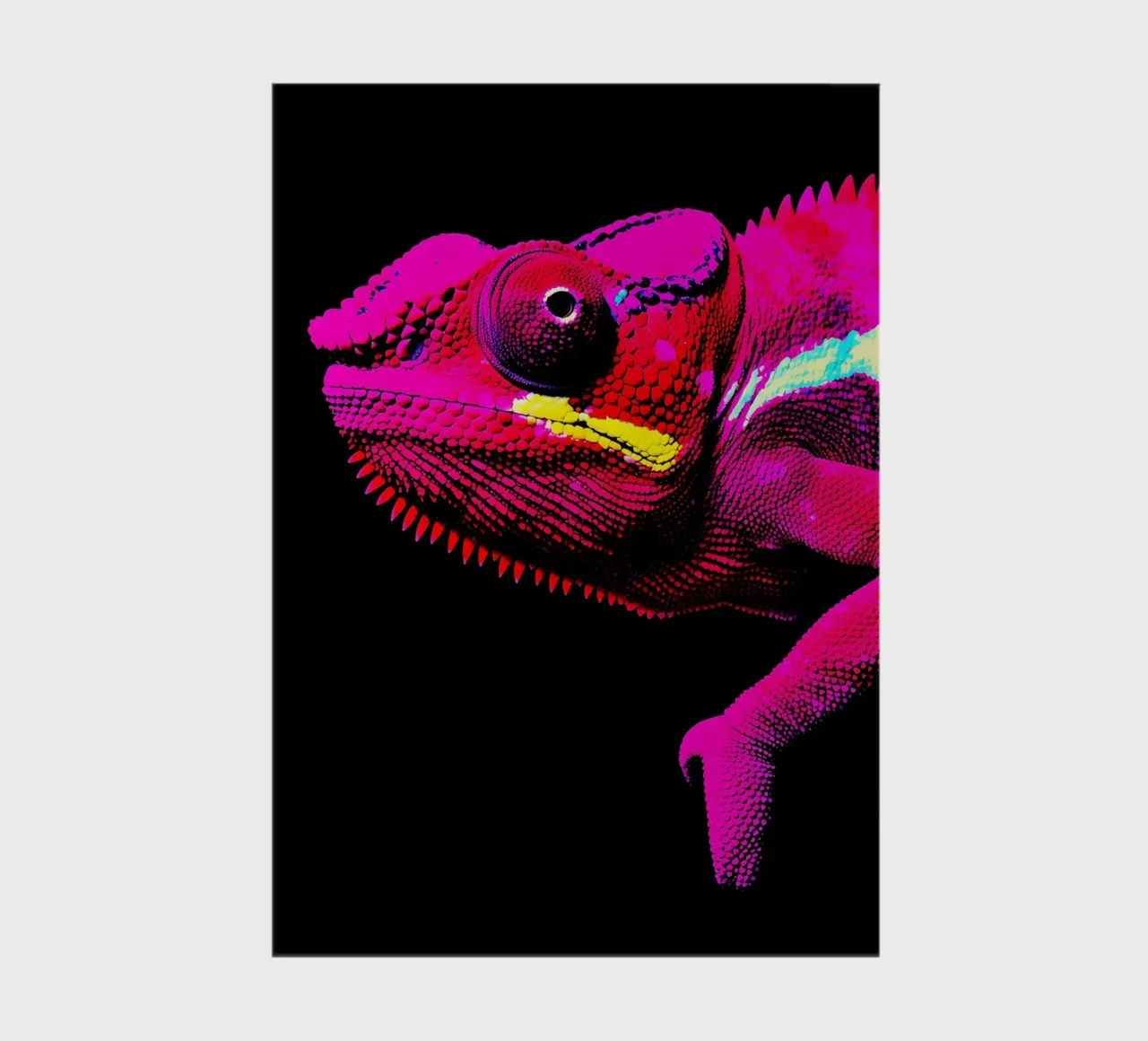 Chameleon - Pop Art notebook by ColorCrash Gallery