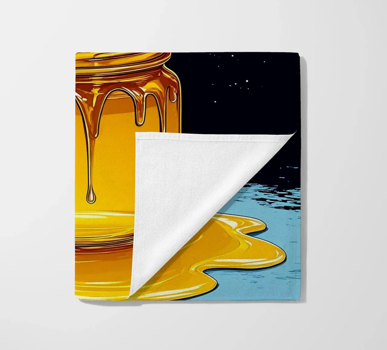 Vaso di miele - Pop Art telo mare da ColorCrash Gallery