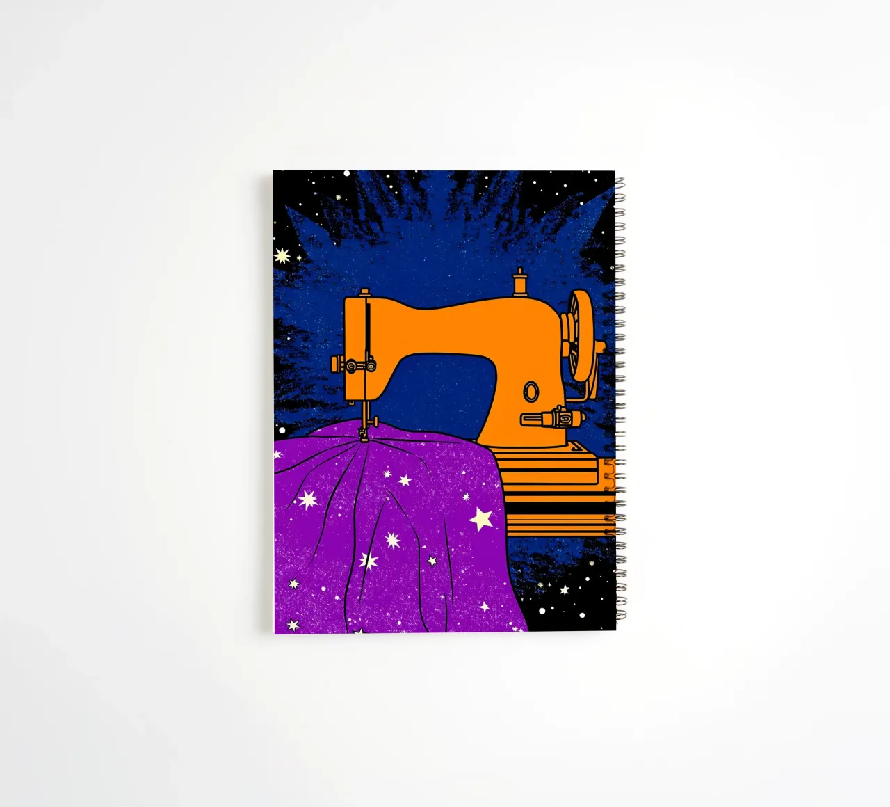 Sewing Machine - Pop Art spiral notebook by ColorCrash Gallery