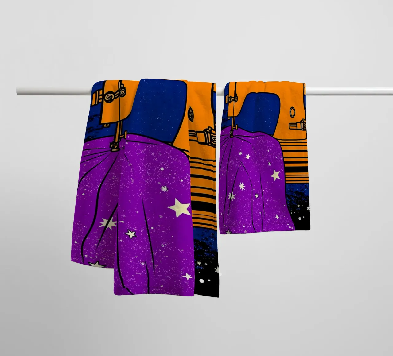 Macchina da cucire - Pop Art asciugamano da bagno da ColorCrash Gallery