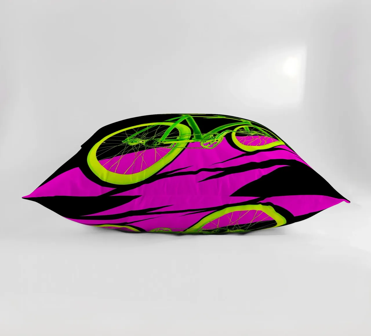 Fahrrad - Pop Art Kissen von ColorCrash Gallery