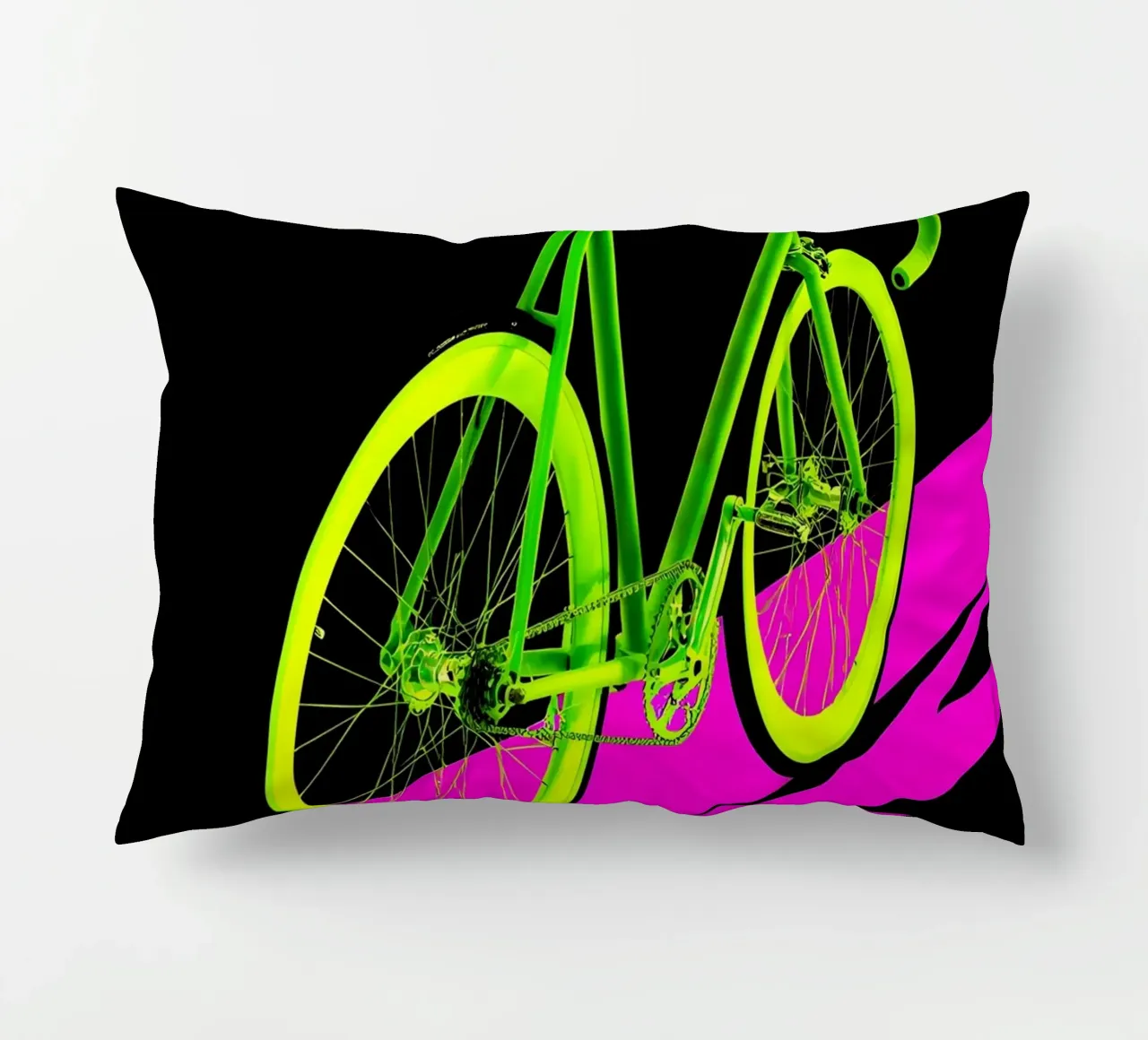Fahrrad - Pop Art Kissen von ColorCrash Gallery
