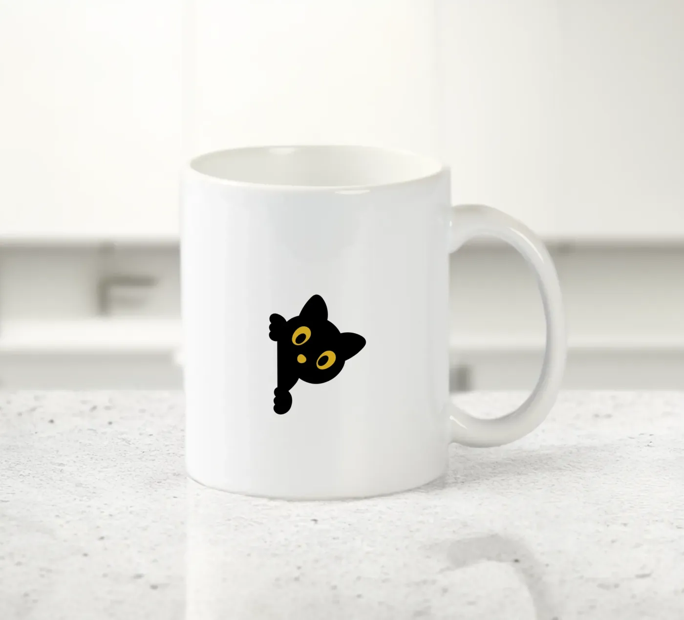 cat ceramic mug by khoailang