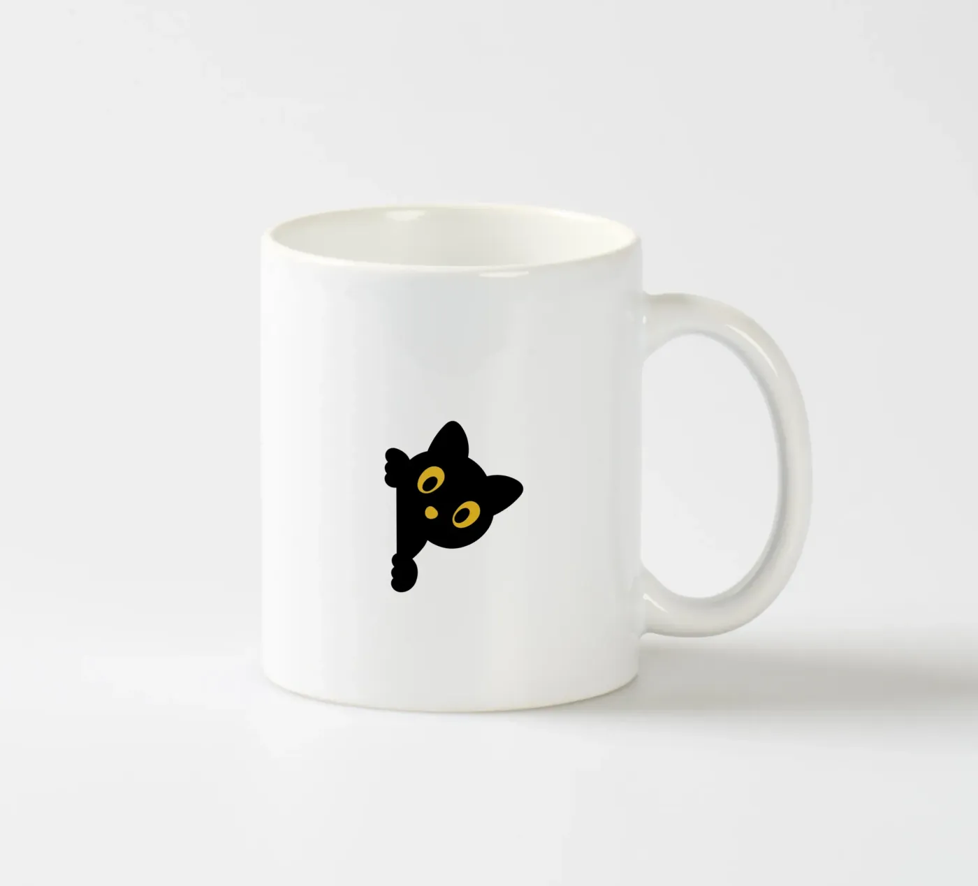cat ceramic mug by khoailang