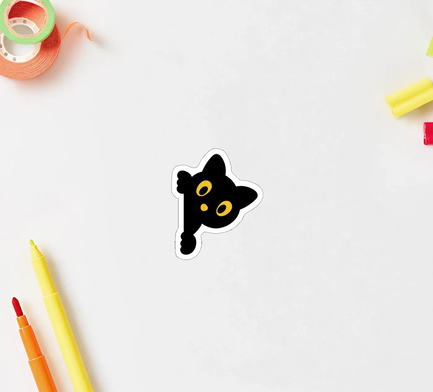 cat sticker by khoailang