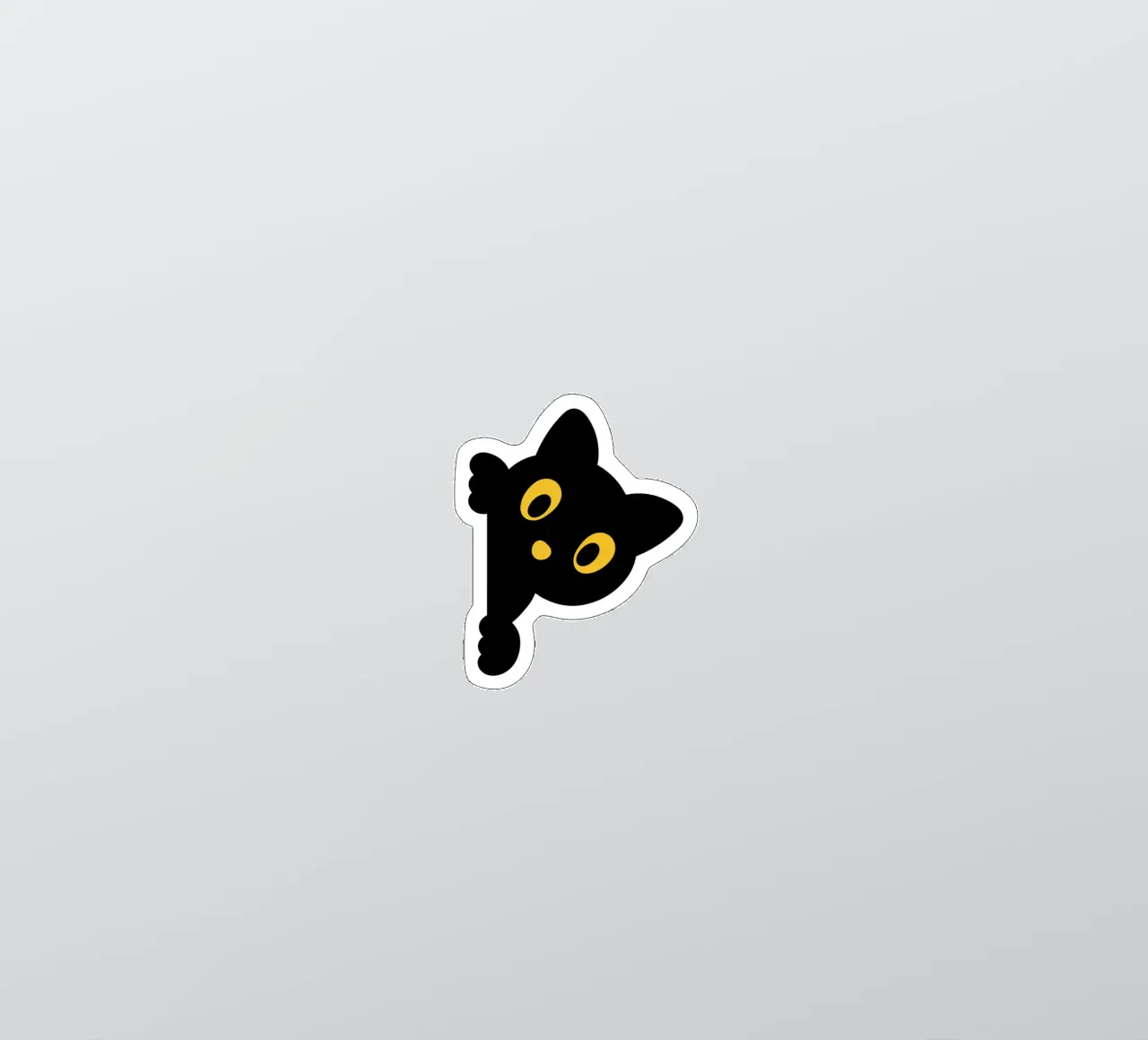 cat sticker by khoailang