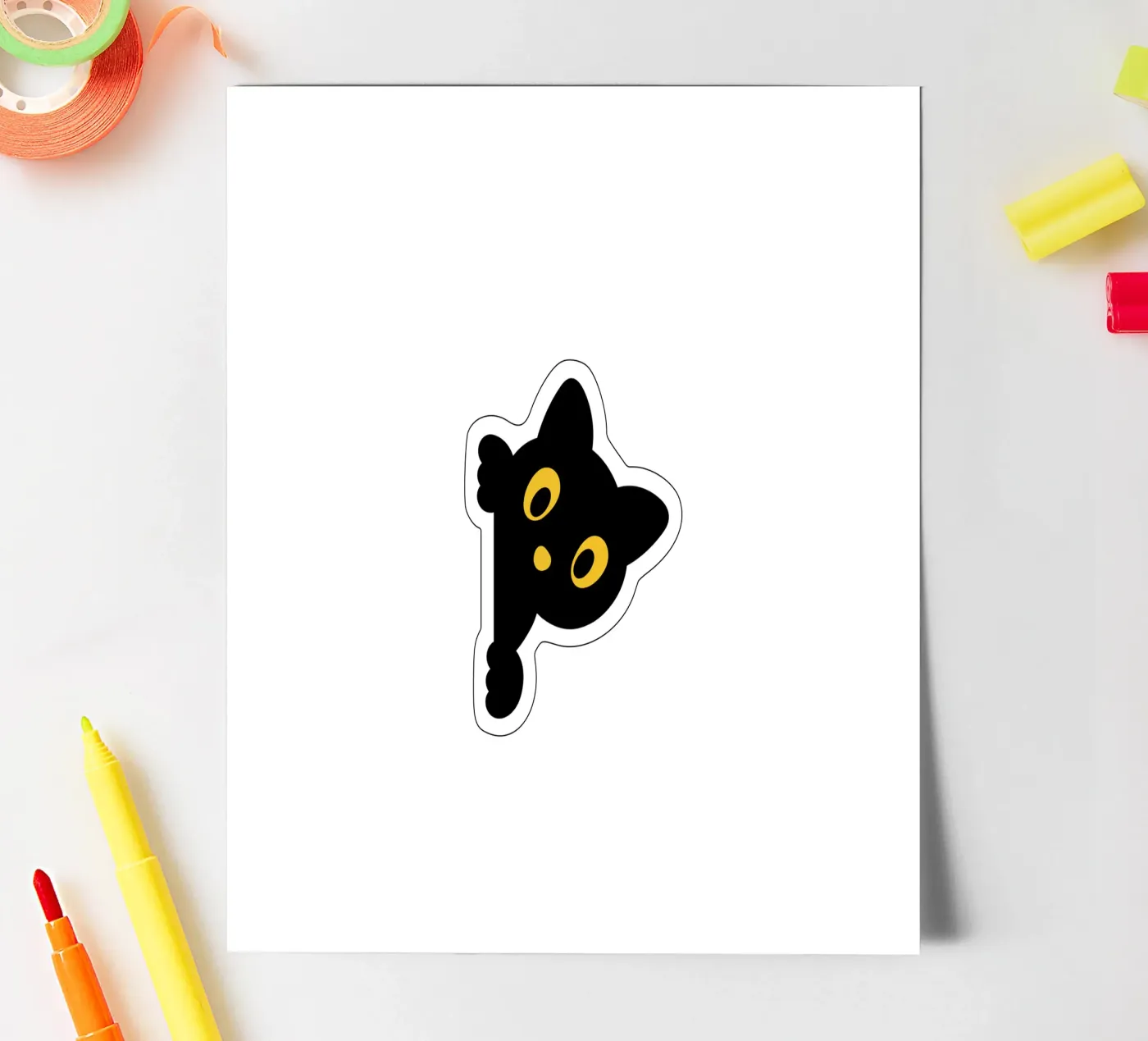 cat sticker sheet by khoailang