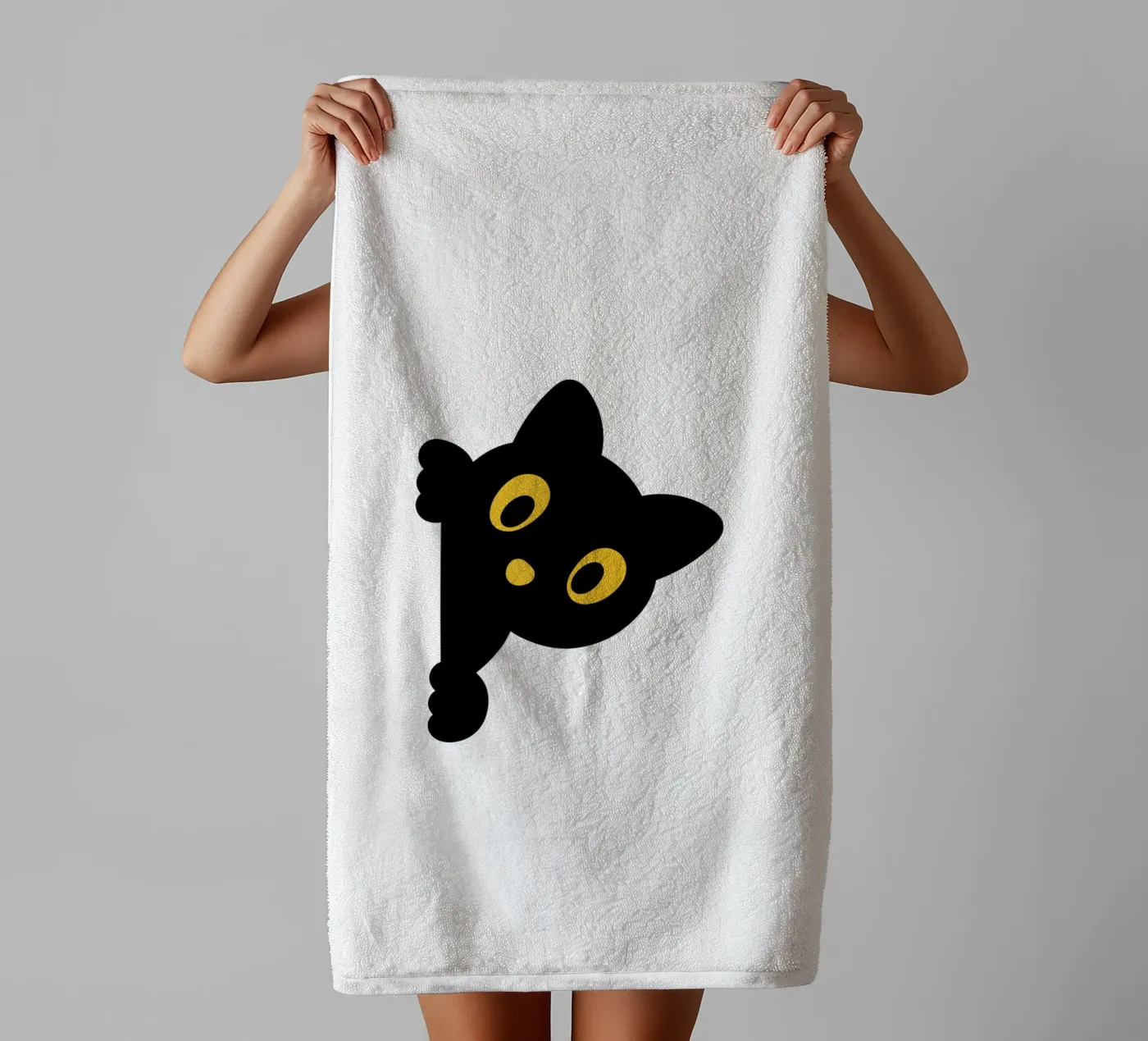 cat towel by khoailang