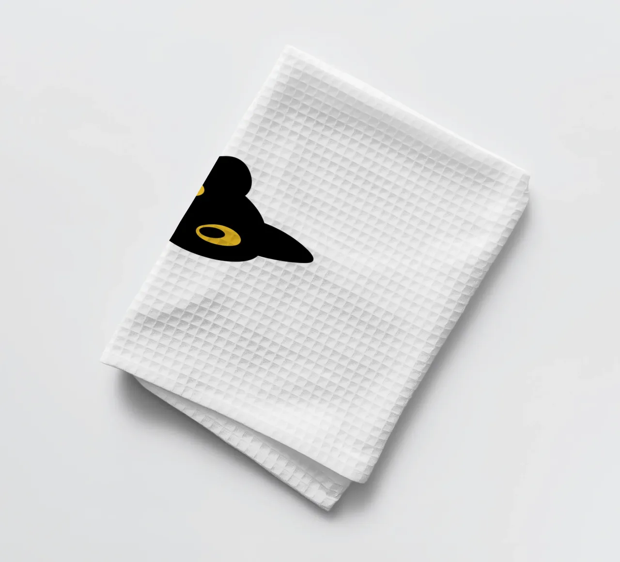 cat tea towel by khoailang