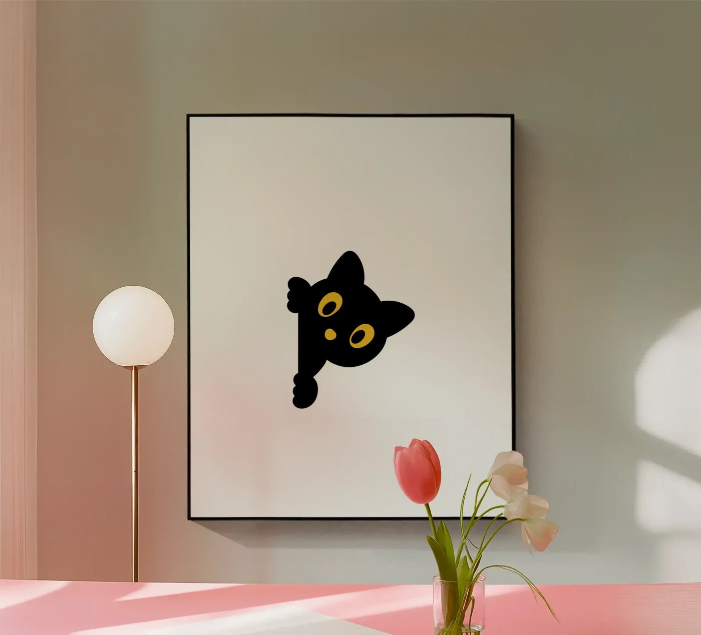 cat acrylic glass by khoailang
