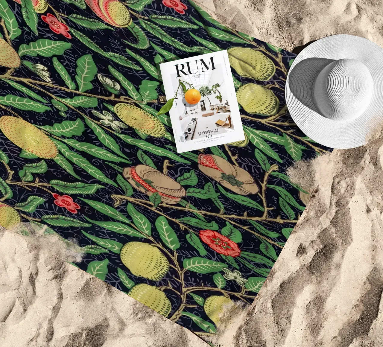 floral pattern telo mare da Venus Art