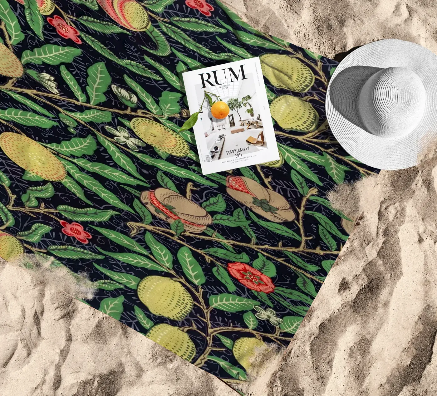 floral pattern telo mare da Venus Art