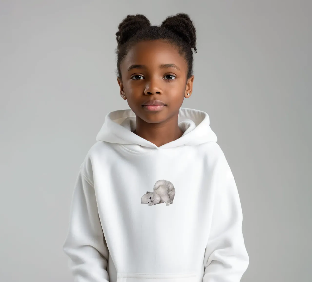 cat sudadera con capucha para niño de khoailang