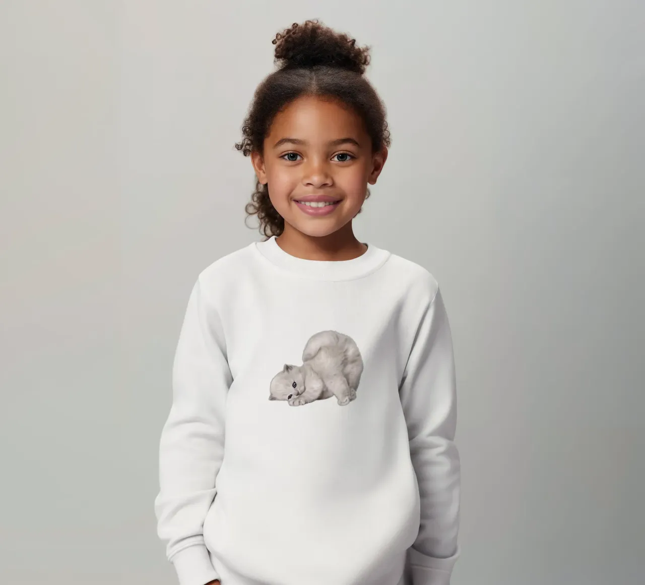 cat sudadera para niño de khoailang