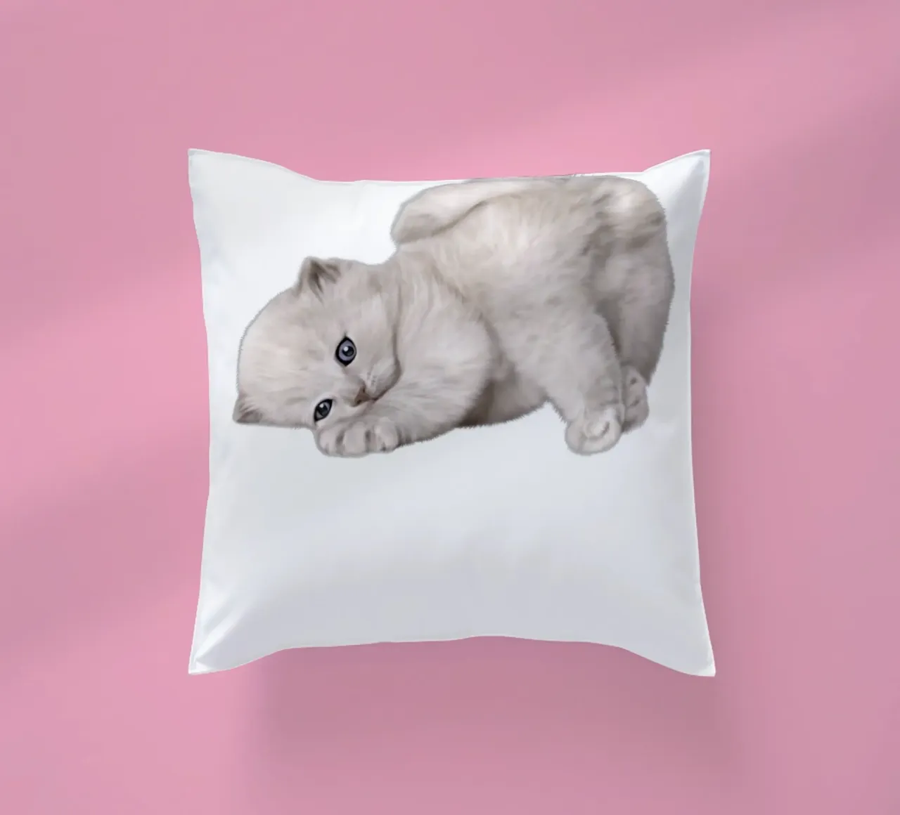 cat decorative cushion by khoailang