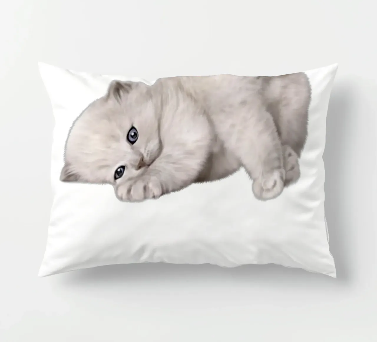 cat decorative cushion by khoailang