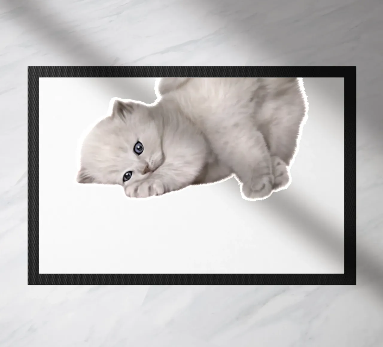 cat doormat by khoailang