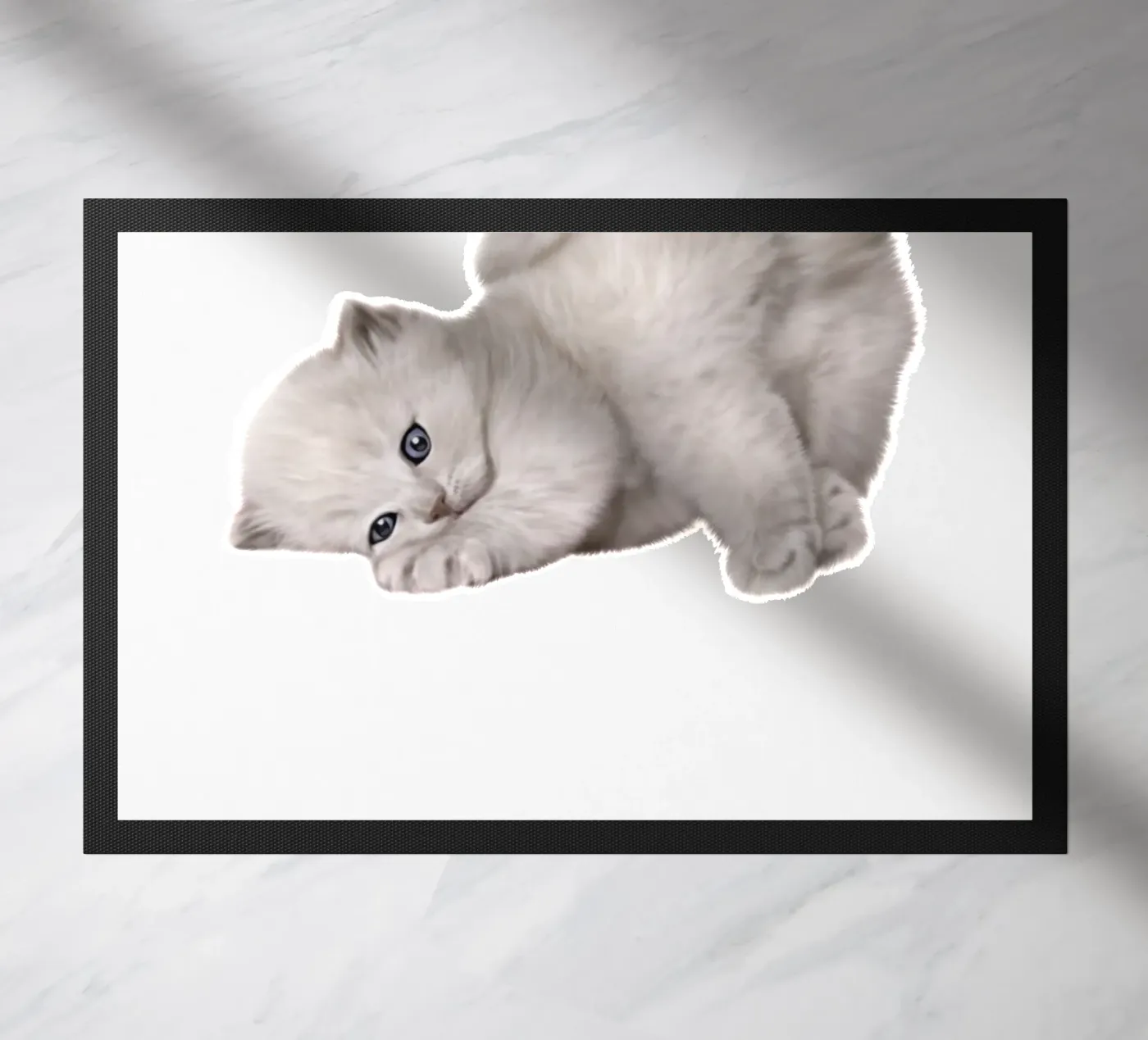 cat doormat by khoailang