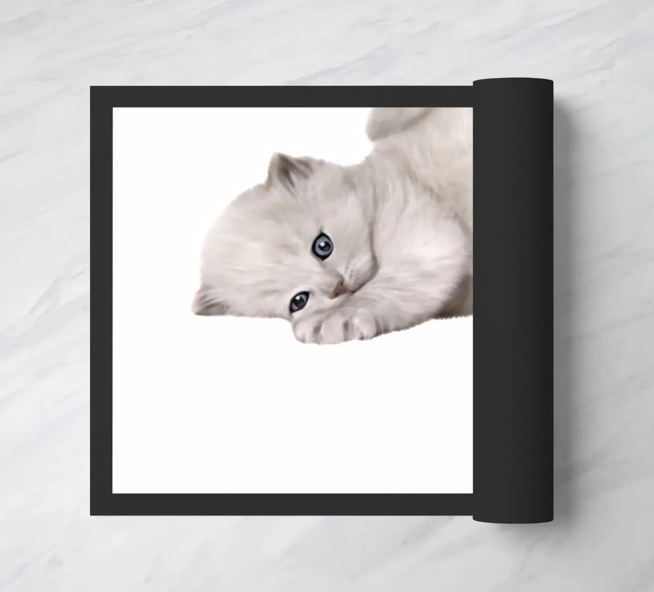 cat doormat by khoailang