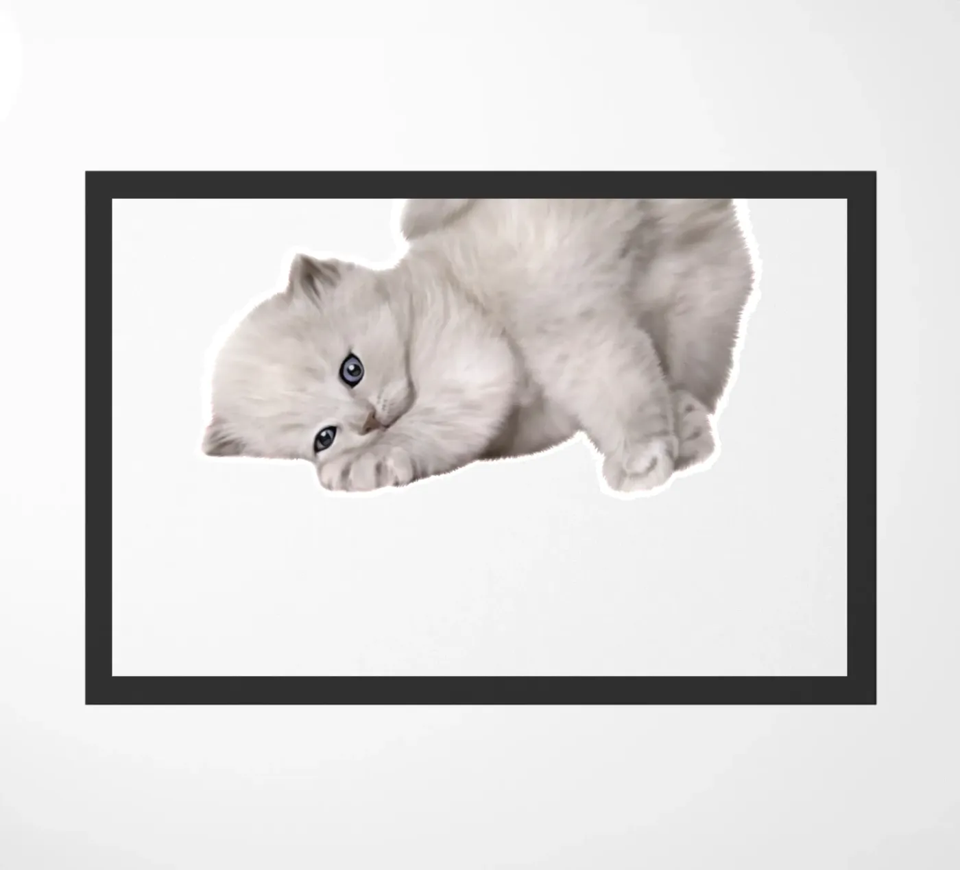 cat doormat by khoailang