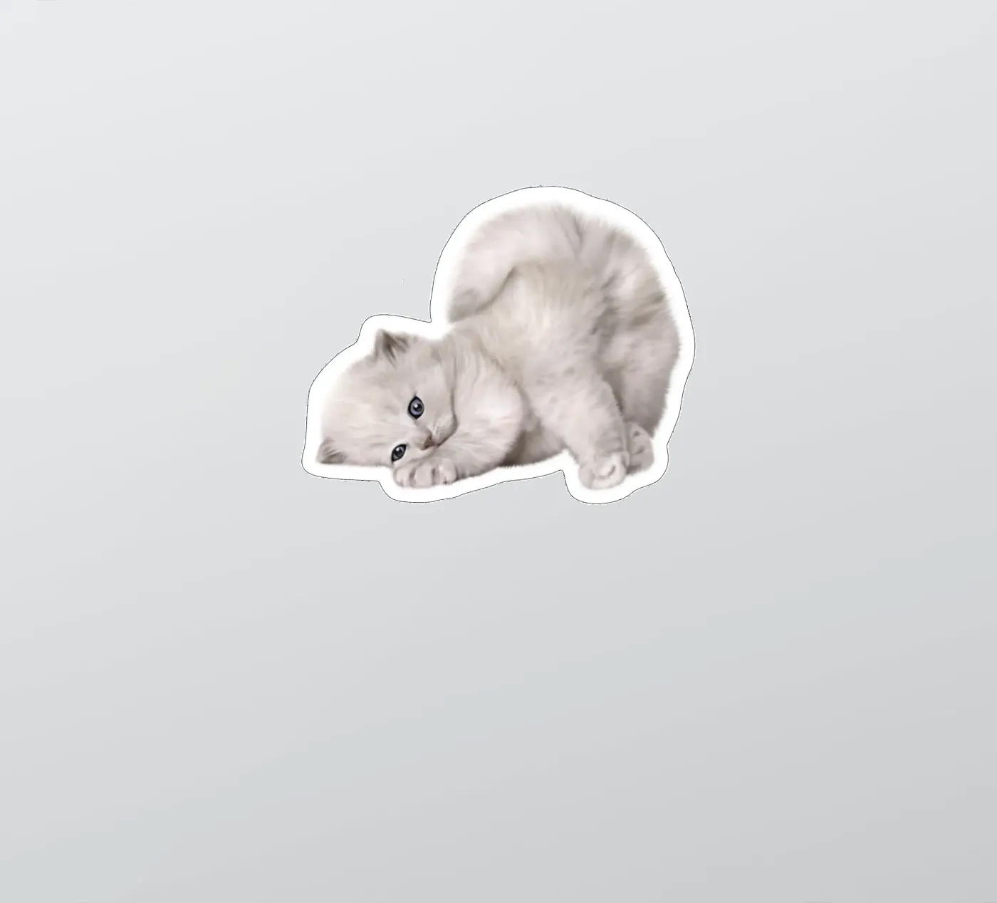 cat sticker by khoailang