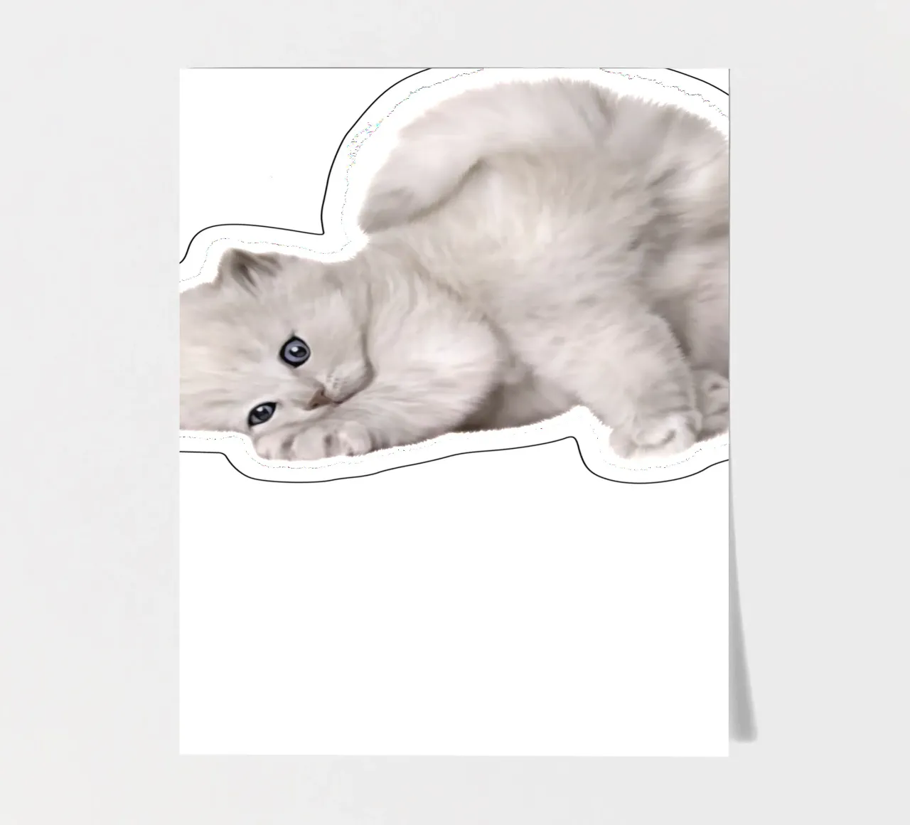 cat sticker sheet by khoailang