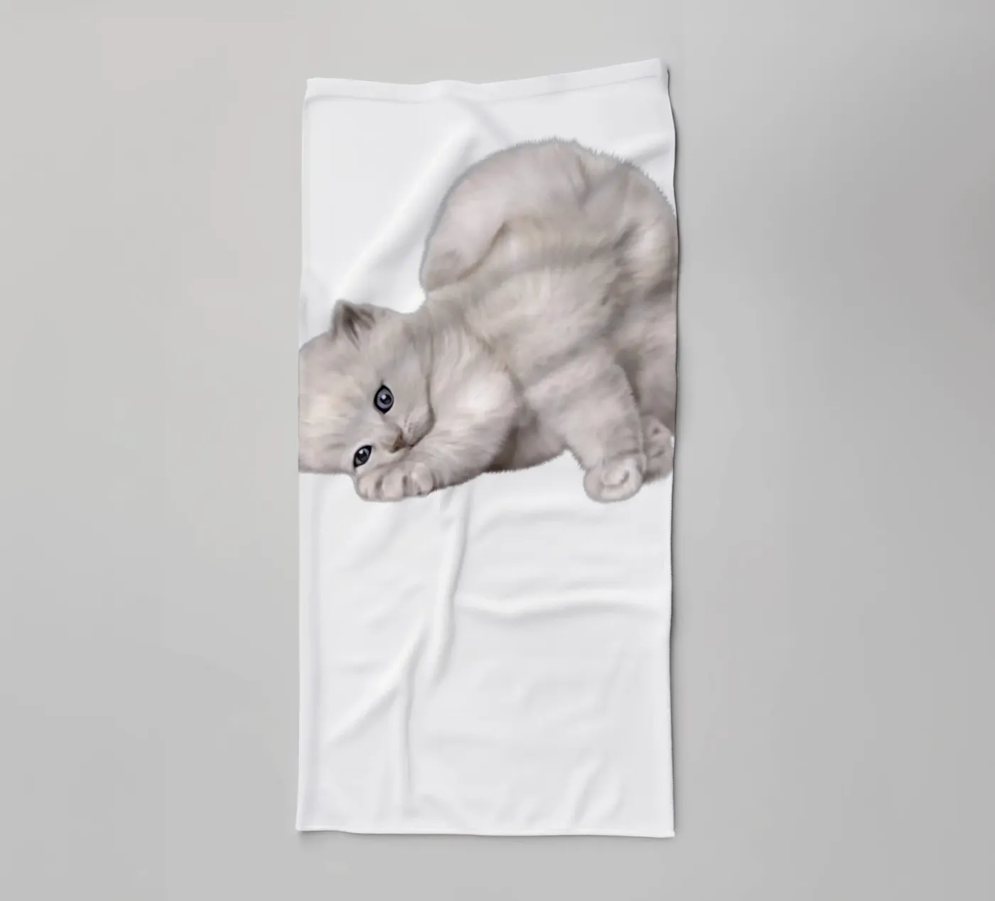 cat towel by khoailang