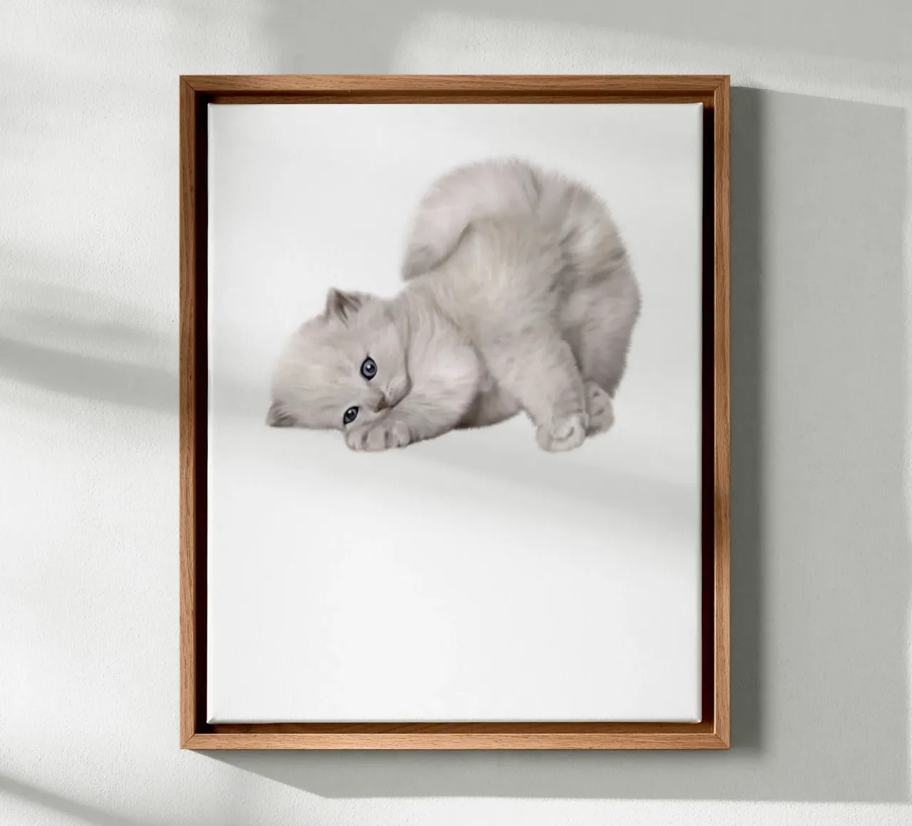 gatto tela con Cornice a cassetta da khoailang