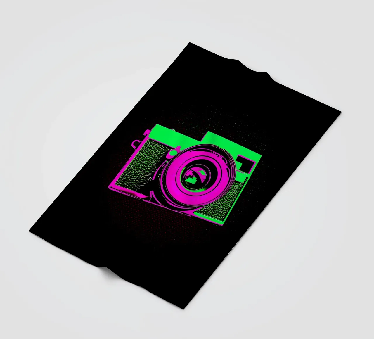 Camera - Pop Art fleece blanket by ColorCrash Gallery