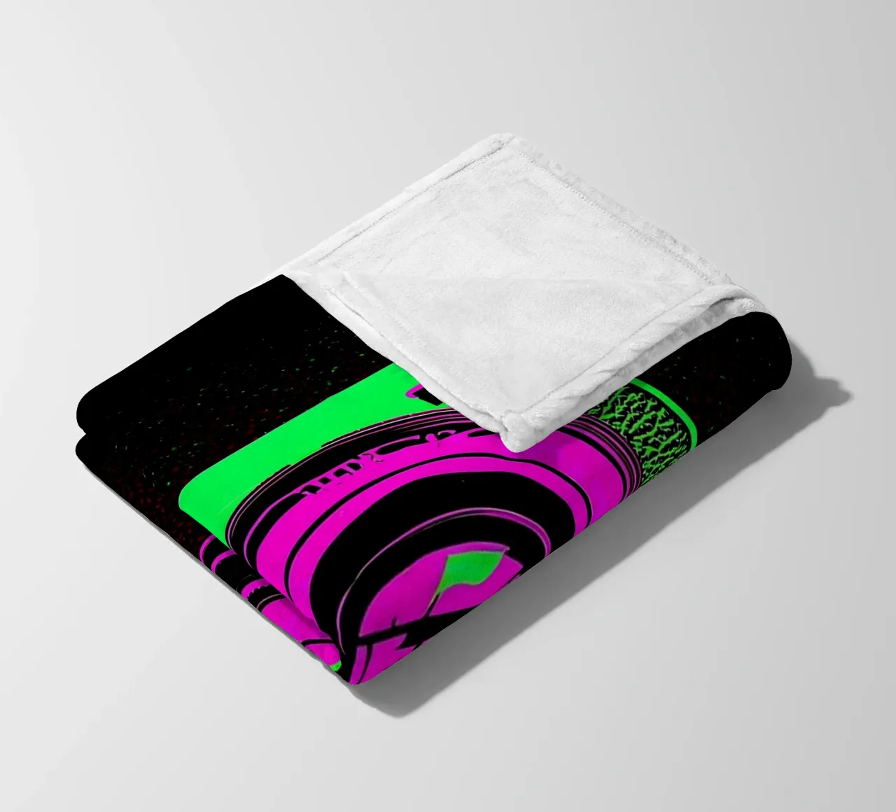 Camera - Pop Art fleece blanket by ColorCrash Gallery