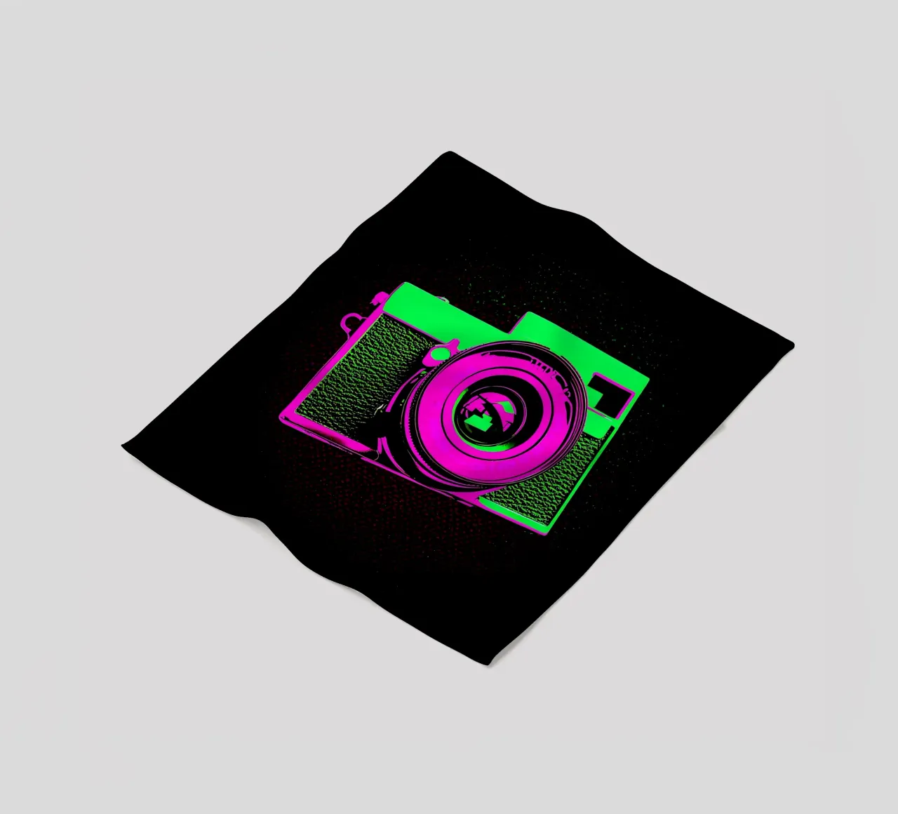 Camera - Pop Art fleece blanket by ColorCrash Gallery