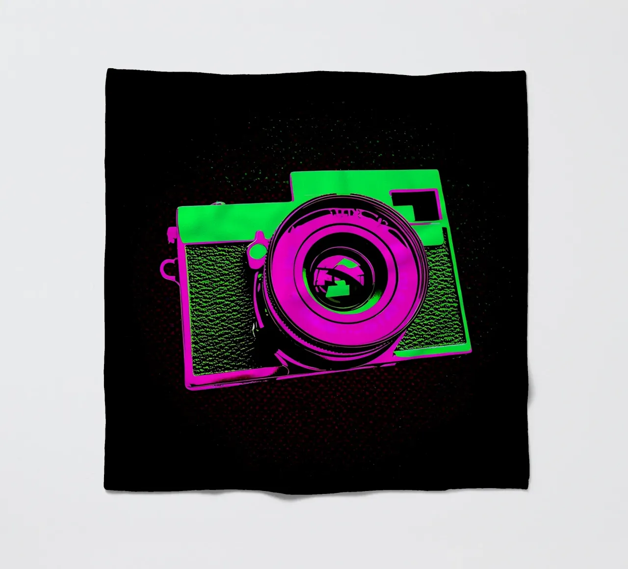 Camera - Pop Art fleece blanket by ColorCrash Gallery